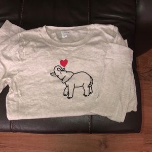 NWOT jcrew elephant sweater